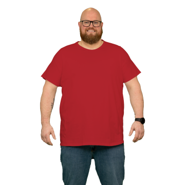 Alca Easy-Going 1-Pck Men T-Shirt O-Neck Bright Red XXL