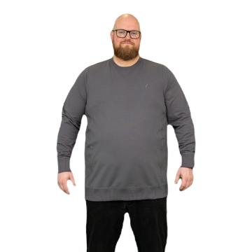 Alca Heren Crew Neck Sweater Castle Rock Grey 4XL-B