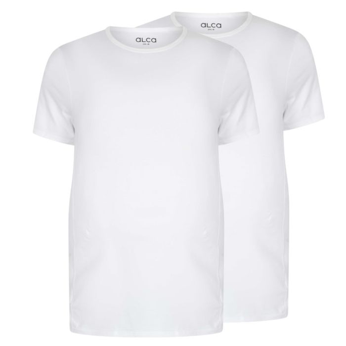 Alca Easy-Going 2-Pck Men T-Shirt O-Neck White
