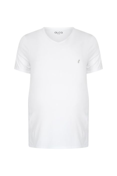 Alca Classic 2-pack T-shirt V-Hals Wit 5XL-B