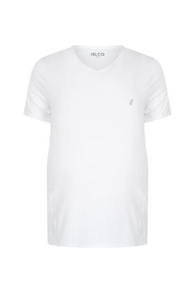 Alca Classic 2-pack T-shirt V-Hals Wit 2XL-B